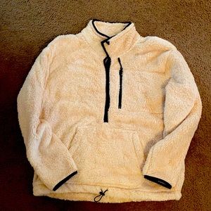 PINK Victoria’s Secret Sherpa 3/4 Zip Pullover